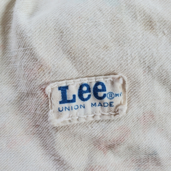 Lee Painter Bibs, Authentic Distressed 1960's/1970s, 36x28 - Picture 6 of 7